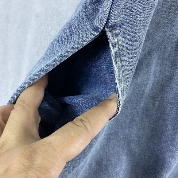 Baltic Born Sailor Mini Dress Women Sz 1X Denim Cotton Blend - Picture 5 of 11